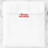 Sticker Rond Bons conseils= Meilleur service (Sac)