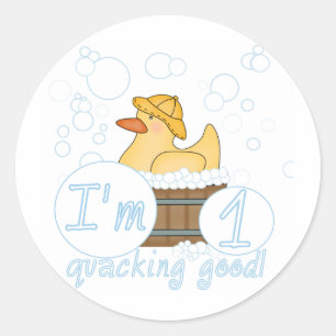 Sticker Rond Bons ęrs T-shirts d'anniversaire de Quacking