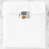 Sticker Rond Bons examens de chance (Sac)