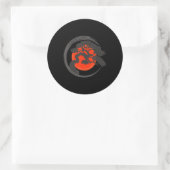 Sticker Rond bonsai tree japonais enso calligraphie cercle (Sac)