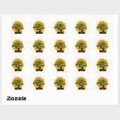 Sticker Rond Bonsai Tree Lover (Feuille)
