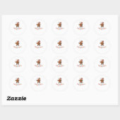 Sticker Rond Bonté (Feuille)