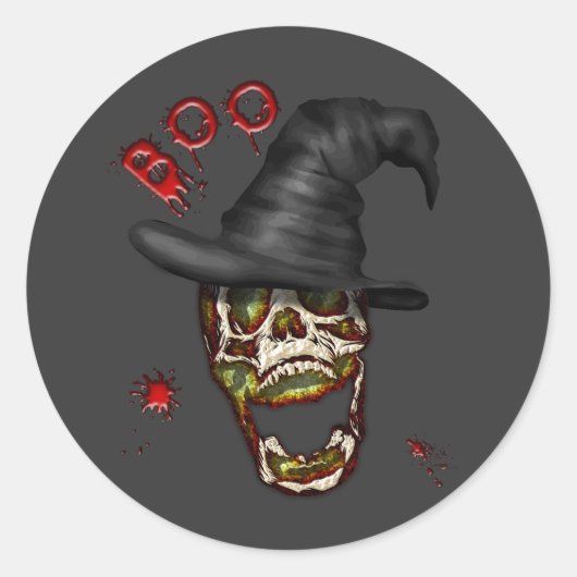 Sticker Rond Boo (Devant)