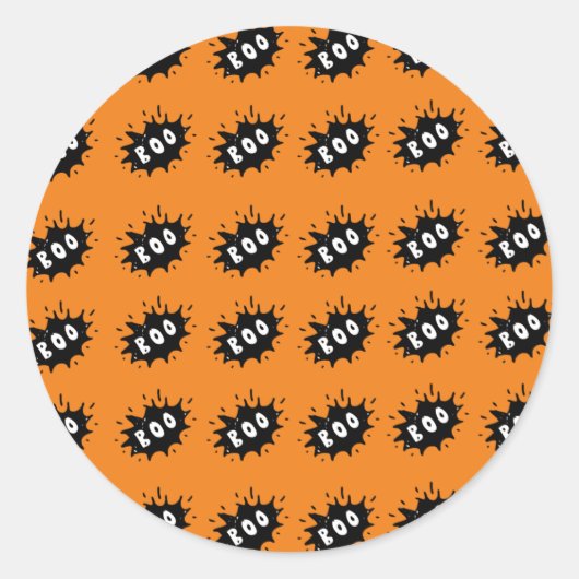 Sticker Rond Boo ! (Devant)