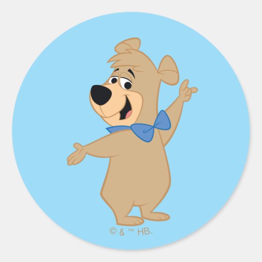 Sticker Rond Boo Boo Bear Armoiries Large (Devant)