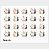 Sticker Rond Boo Cute Ghost (Feuille)