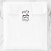 Sticker Rond Boo-don Funny Ghost Udon Pun (Sac)