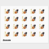 Sticker Rond Boo espagnol tibétain (Feuille)