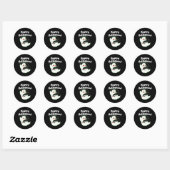Sticker Rond Boo Ghost Fumer Mauvaise Herbe Halloweed Happy Hal (Feuille)