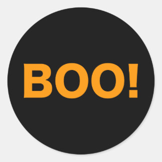 Sticker Rond BOO ! Halloween