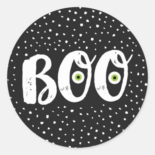 Sticker Rond Boo Halloween (Devant)
