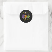 Sticker Rond Boo Hands American Sign Language Pride ASL Hallowe (Sac)