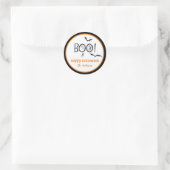 Sticker Rond BOO Happy Halloween Treat (Sac)