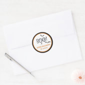 Sticker Rond BOO Happy Halloween Treat (Enveloppe)
