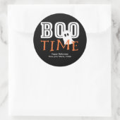 Sticker Rond BOO HEURE Halloween Ghost Mignonne Party Favoriser (Sac)