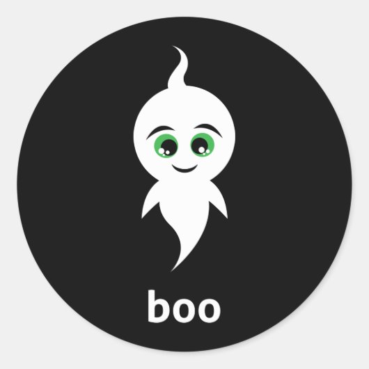 Sticker Rond Boo the Ghost (Devant)