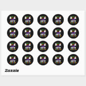 Sticker Rond Boo-y Or Ghoul Auntie Loves You Boo Halloween Baby (Feuille)