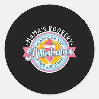 Sticker Rond Boobery Milkshake Breast Milk Bar I Breastf