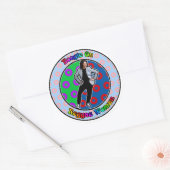 Sticker Rond Boogie sur Kamala (Enveloppe)
