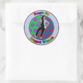 Sticker Rond Boogie sur Kamala (Sac)