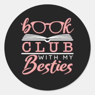 Sticker Rond Book Club Avec Mes Besoins