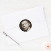 Sticker Rond Booker Washington : African American Educator (Enveloppe)