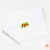 Sticker Rond Boom Cartoon Blurb (Enveloppe)