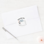 Sticker Rond Boomble Bee Funny Ghost Bee Pun (Enveloppe)
