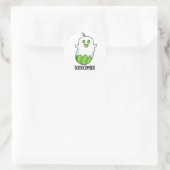 Sticker Rond Booocumber Funky Ghost Concomber Pun (Sac)