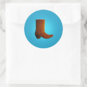 Sticker Rond Boot Cowboy (Sac)