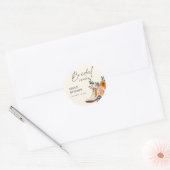 Sticker Rond Boots & Bubbly Réception de Mariage Western (Enveloppe)