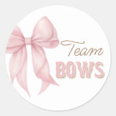 Sticker Rond Boots or Bows Western Gender Reveal Voting (Devant)