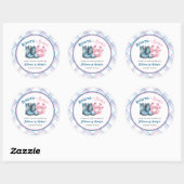 Sticker Rond Boots or Bows Western Genre Reveve (Feuille)
