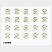 Sticker Rond Booze Cruise Funny Crusing Booze Party (Feuille)