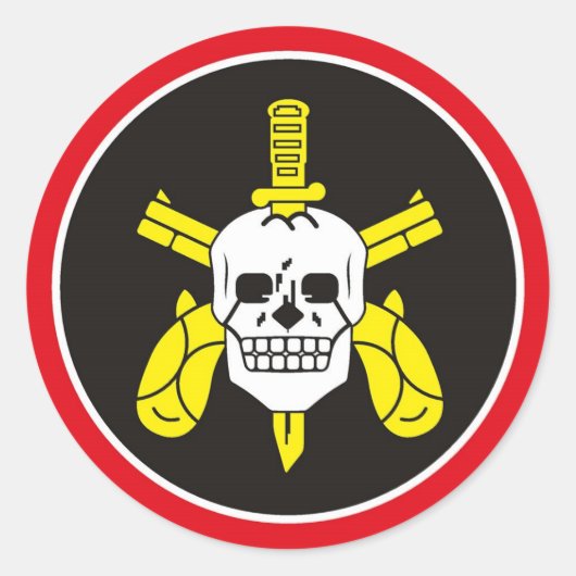 Sticker Rond BOPE Tropa De Elite Police Spéciale Brésilienne (Devant)