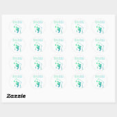 Sticker Rond Bora (Feuille)