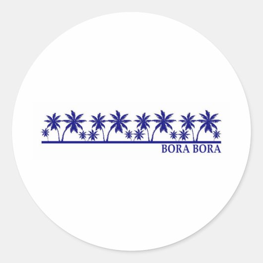 Sticker Rond Bora Bora (Devant)