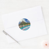 Sticker Rond Bora Bora (Enveloppe)