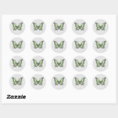 Sticker Rond borboleta (Feuille)