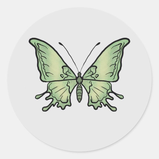 Sticker Rond borboleta (Devant)
