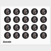 Sticker Rond Bord de la Galaxie (Feuille)