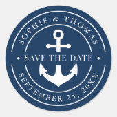 Sticker Rond Bordure Blanche de Couleur Modifiable Ancrage Enre (Devant)