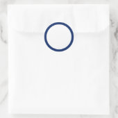 Sticker Rond Bordure couleur bleu marine (Sac)