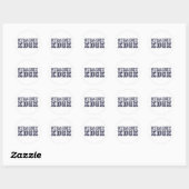 Sticker Rond Bordure droite (Feuille)