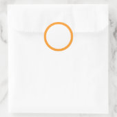 Sticker Rond Bordure orange vierge (Sac)