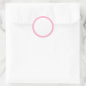 Sticker Rond Bordure rose clair (Sac)
