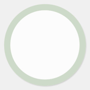 Sticker Rond Bordure solide verte
