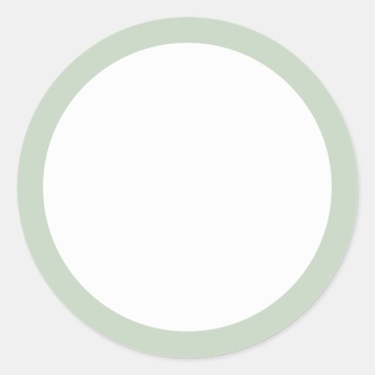Sticker Rond Bordure solide verte (Devant)