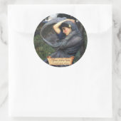 Sticker Rond "Boreas" Plaque d'enregistrement pré-Raphaelite de (Sac)