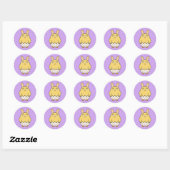Sticker Rond Bored Bunny Chick (Feuille)